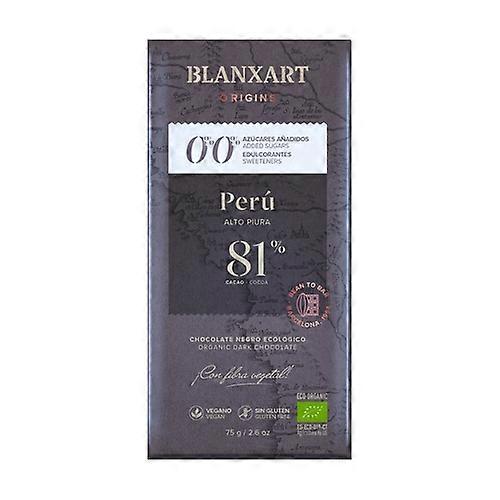 Chocolate Peru 81% Eco without added sugars and without sweeteners 80 g