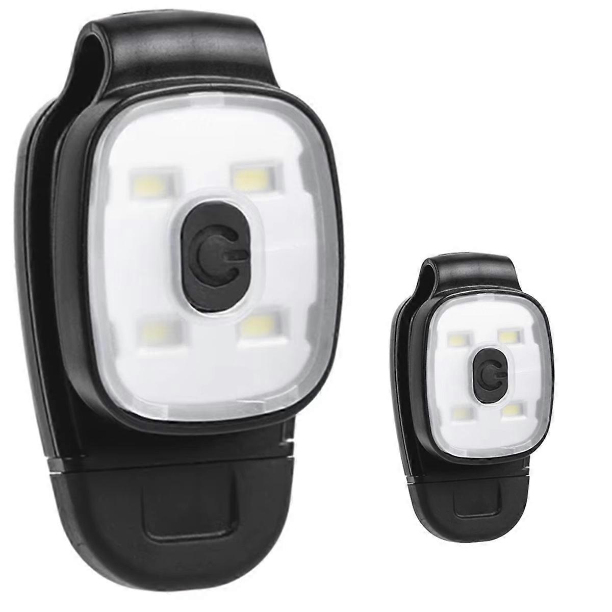 LED Clip Lamp USB Rechargeable Head Flashlight IPX4 Waterproof