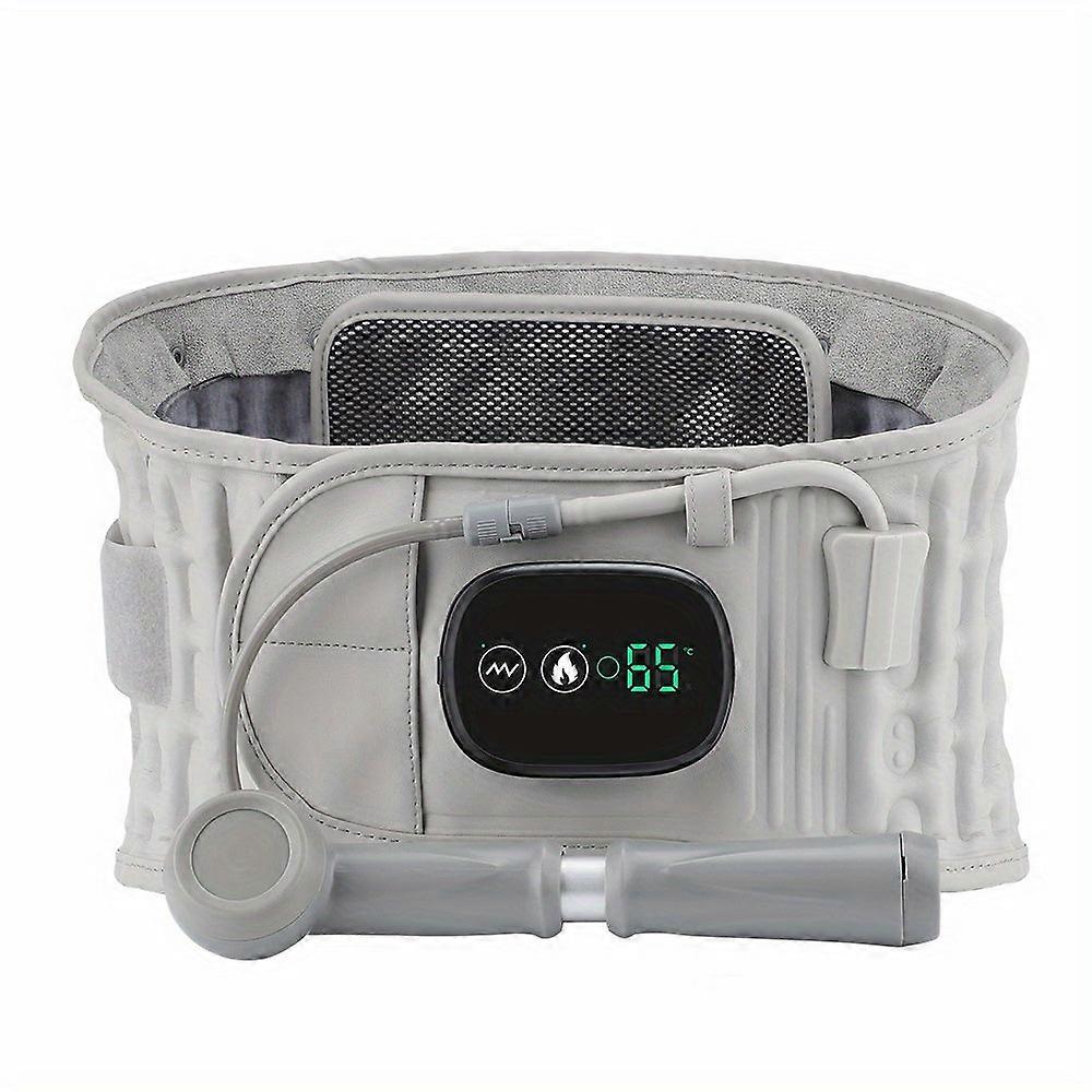 Nnetm 1pc Decompression Back Belt – Lower Lumbar Support Back Brace(grey)