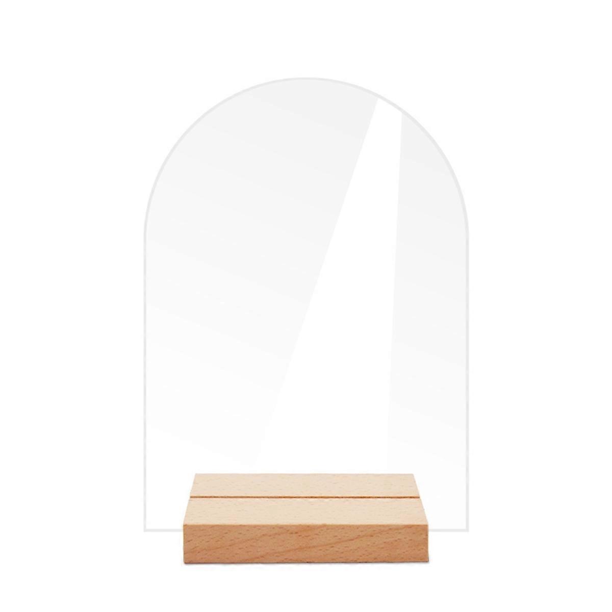 12PCS DIY Blank Acrylic Table Sign Clear Sign with Stand C