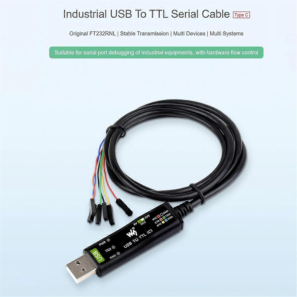 USB til TTL (C) 6-bens seriel modulkabel FT232RNL til Pi 5