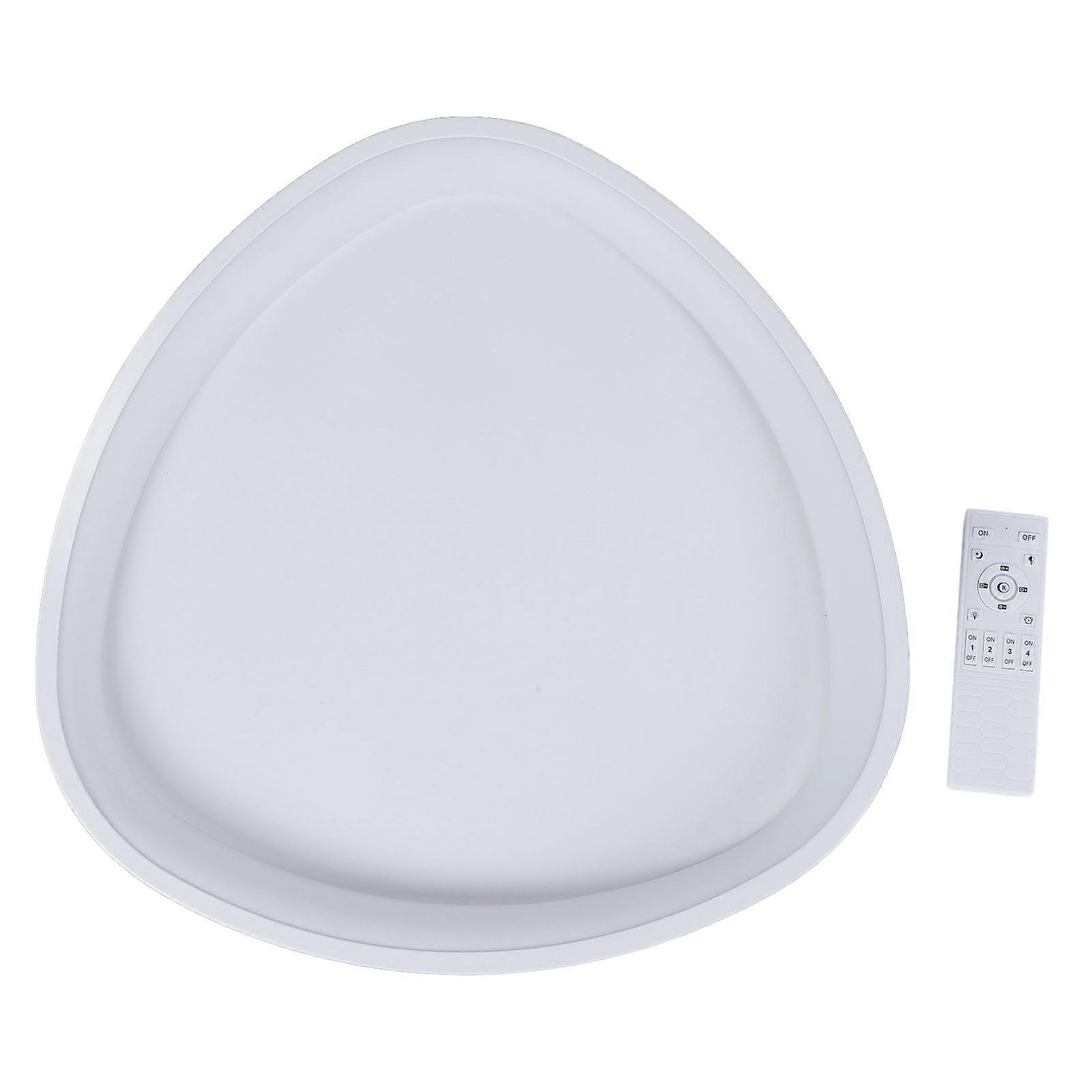 Ceiling Light Modern Dimmable Minimalist 3 Color Temperature Oval Triangle LED Flush Mount Ceiling Light with Remote Controlfor Bedroom White