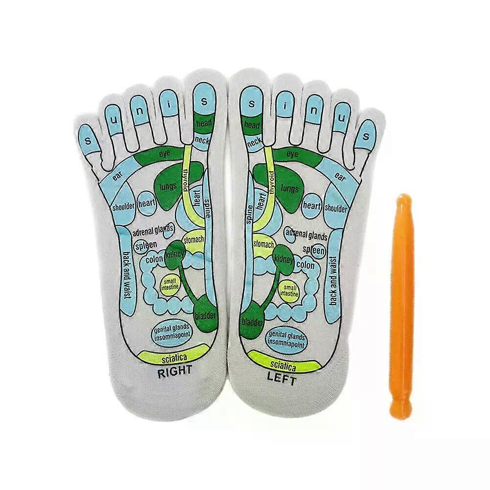 1 Set Foot Massage Acupuncture Point Socks Muscle Relaxation Massager Relieve Tired Feet Socks Reflexology Sock Foot Point Tool