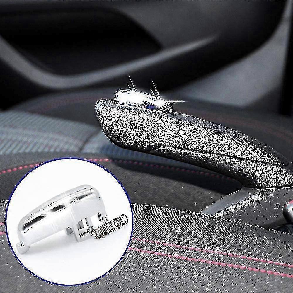Touche Bouton Levier Frein A Main en Métal Opel Mokka Crossland Chrome Ressort