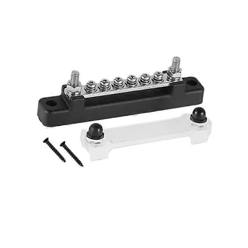 M6 Power Distribution Block Bus Bar 150A Buss Bar 12v Electrical Terminal Block 1/4 inch for Caravan Truck Boat Car Camper RV