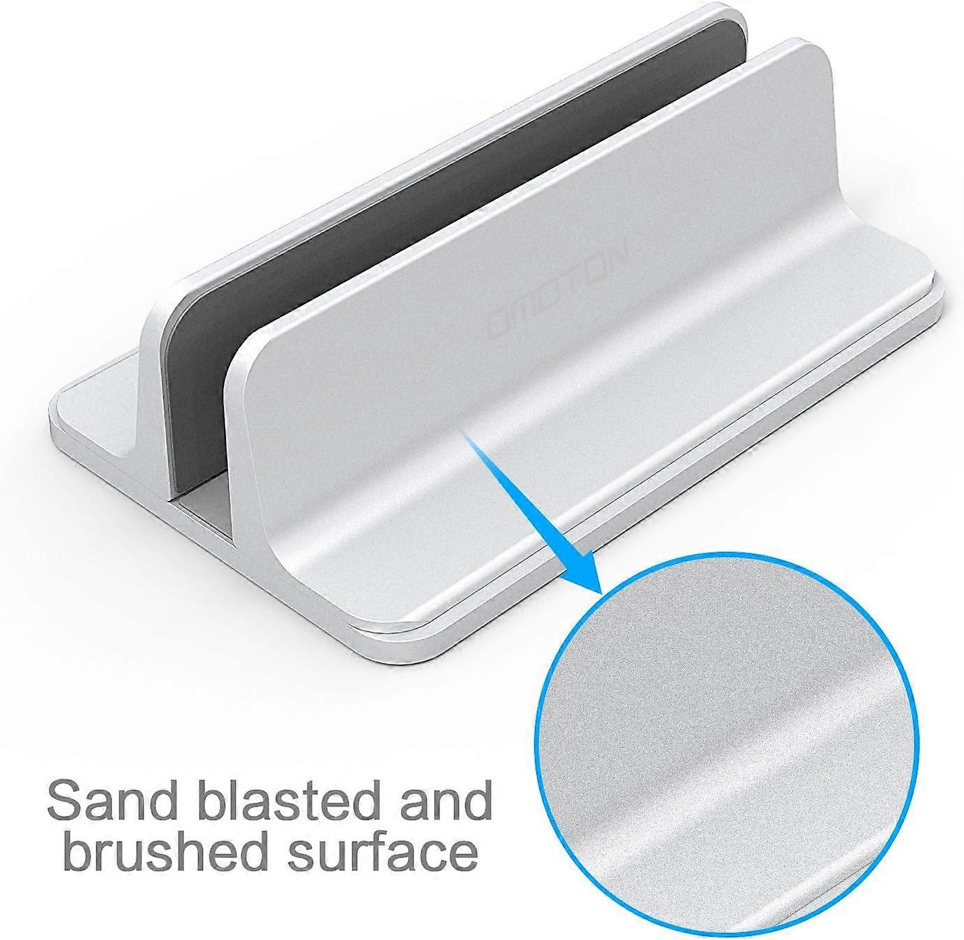 Laptop Stand, Adjustable Desk Stand for Macbook / Notebook, Keyboards, PC, Laptop Dock Stand Vertical Aluminum Alloy Silver