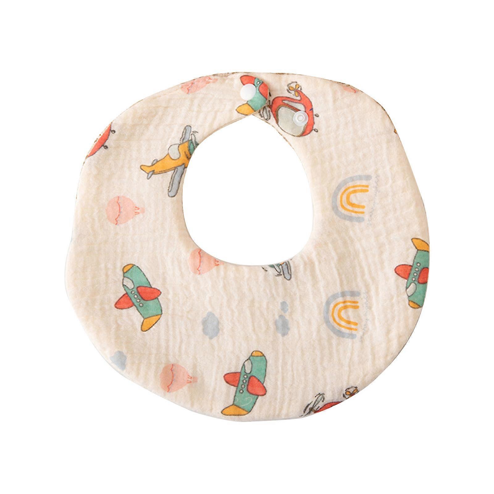 Baby Eating Bib Newborns Drooling Bib Cartoon Print Toddlers Saliva Towel Water Absorbent Burp Cloth Shower Gift
