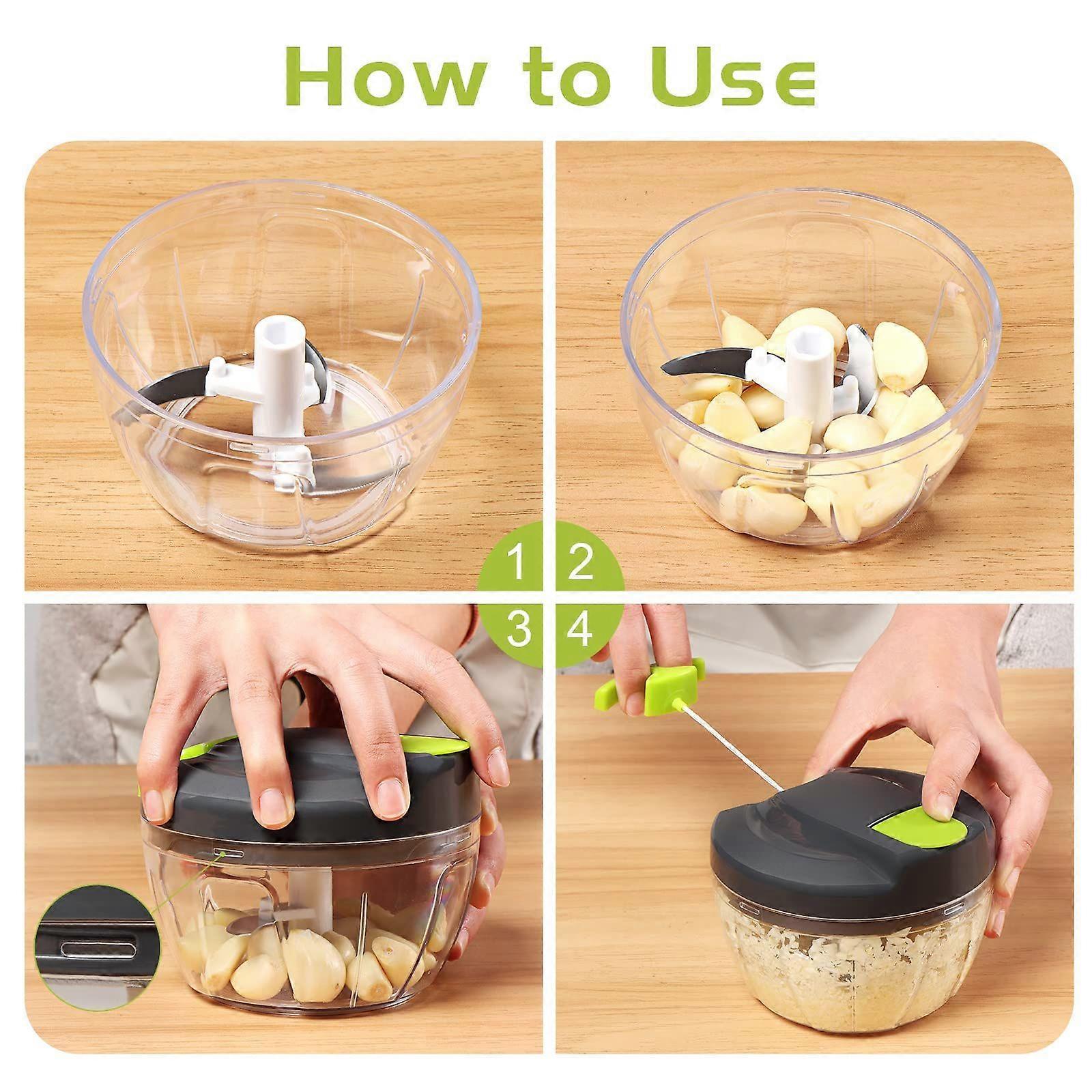 Manual Food Chopper with Drawstring