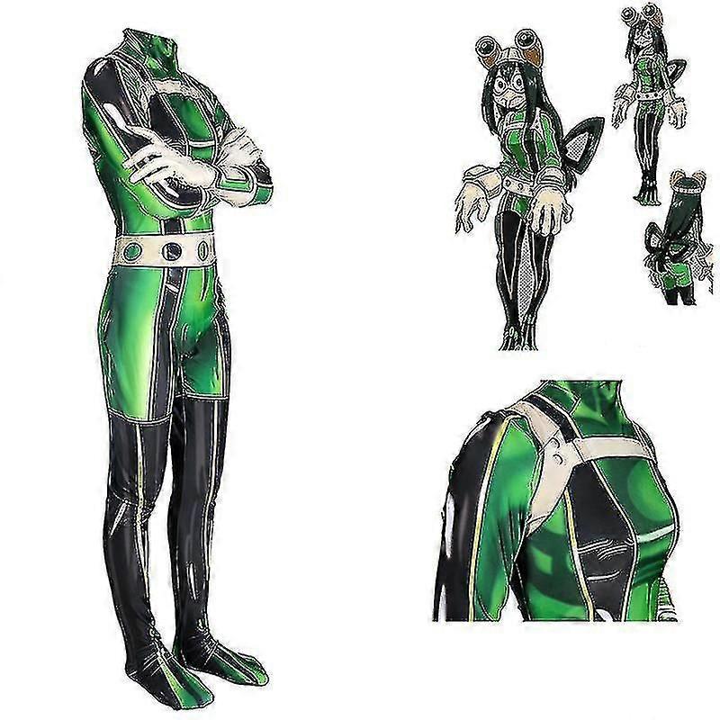 My Hero Academia Asui Tsuyu Ochaco Uraraka Cosplay Costume Jumpsuit -y