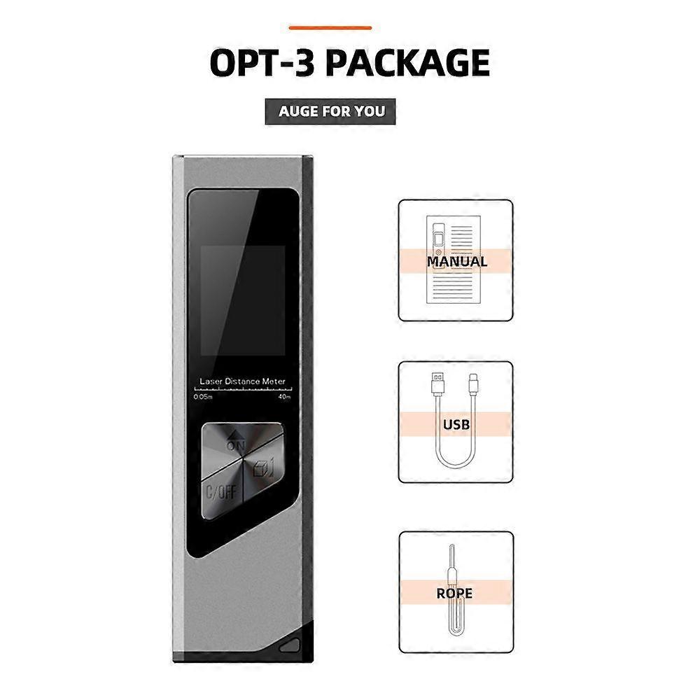 HSSecury Laser Distance Meter Electronic Roulette Laser Digital Tape Rangefinder Handheld Distance Measuring Tool Meter Finder