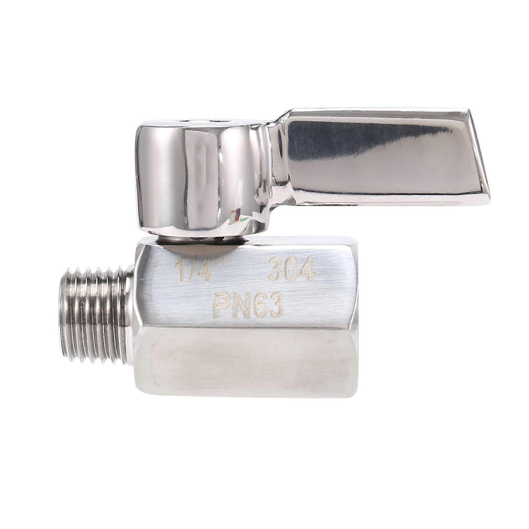 1/4" Mini-Kugelhahn, Innengewinde NPT x NPT-Außengewinde, Absperrventil