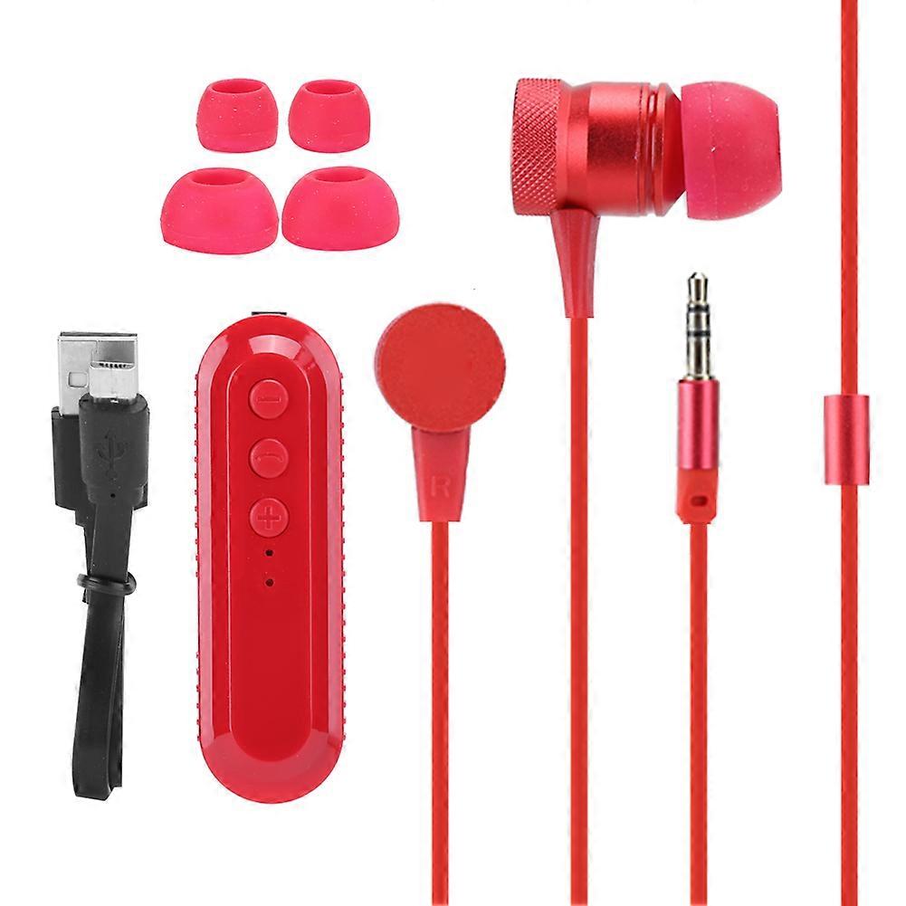 Lavalier Clipon Bluetooth 4.1 Headset Earphone Headphone Stable Transmission Red