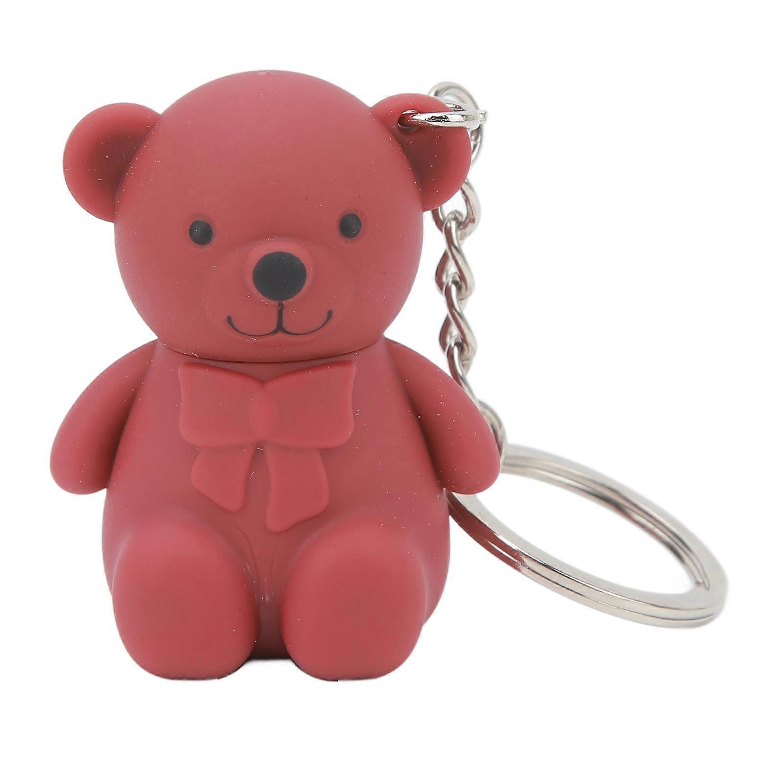 Matte Lip Mud High Pigment Bear Key Chain Longue durée Texture crémeuse Rouge à lèvres Clay