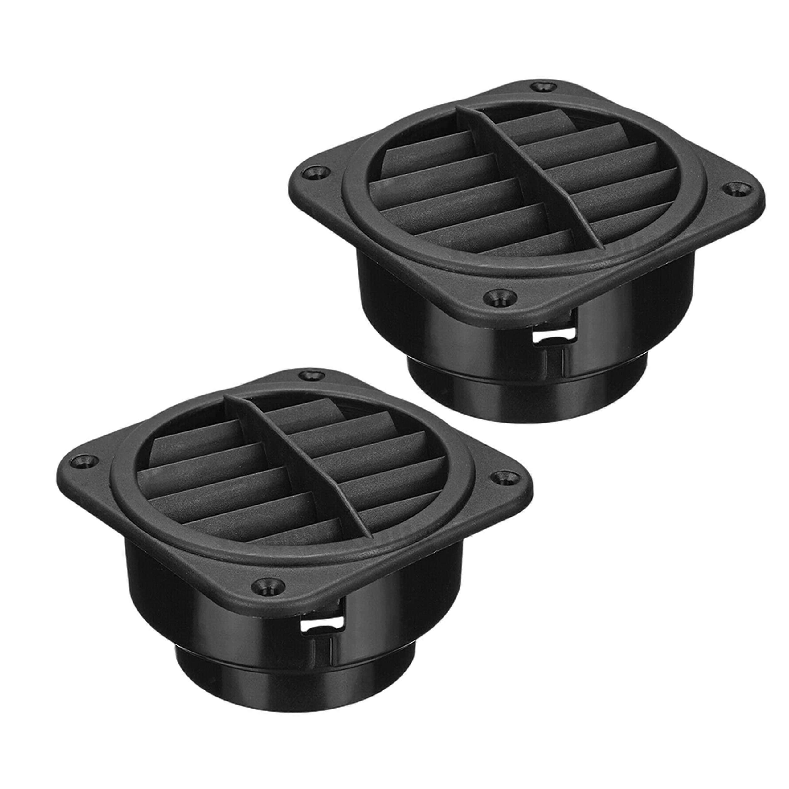 2Pcs Square Shape Warm Air Vent Outlet,360 ℃ Car Rotatable Heater Duct Hose Pipe