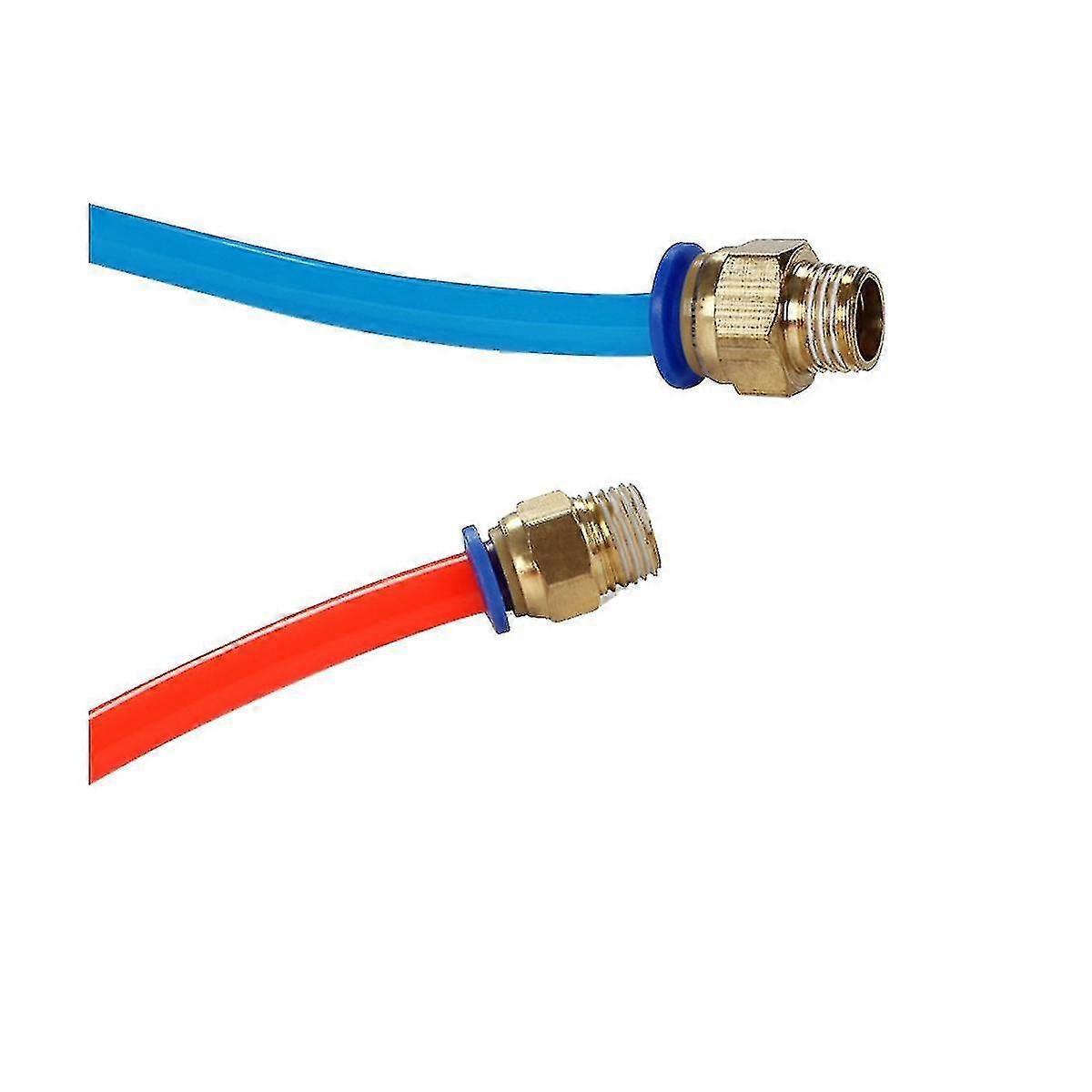 Pc 4 מ"מ צינור 1/4in Bsp 1/2in 1/8in 3/8in זכר חוט אוויר פטמה Quic פנאומטי אוויר 10 מ"מ 8 מ"מ 12 מ"מ 6 מ"מ