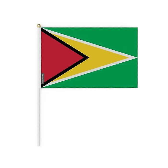 Mini Flag - Guyana - 20 x 30 cm - 50 pieces - Polyester - Lightweight - Double-sided