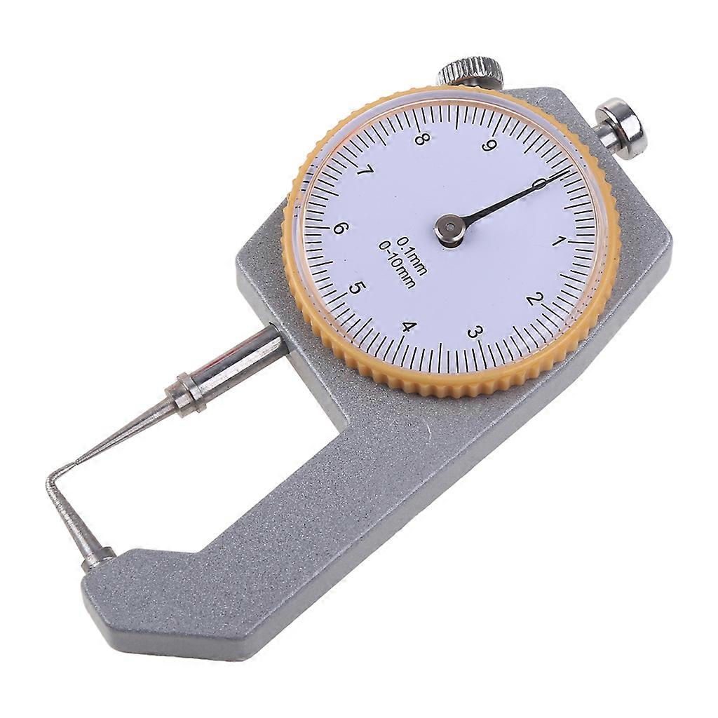 High Precision Manual Dial Paper Leather Thickness Gauge Meter Flat Face 0-10mm 0.05mm Accuracy Measuring Tool Reliable