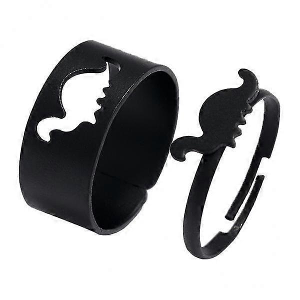 2-3 of pack 2x Matching Dinosaur Rings Set Stacking Animal Stackable for Wedding