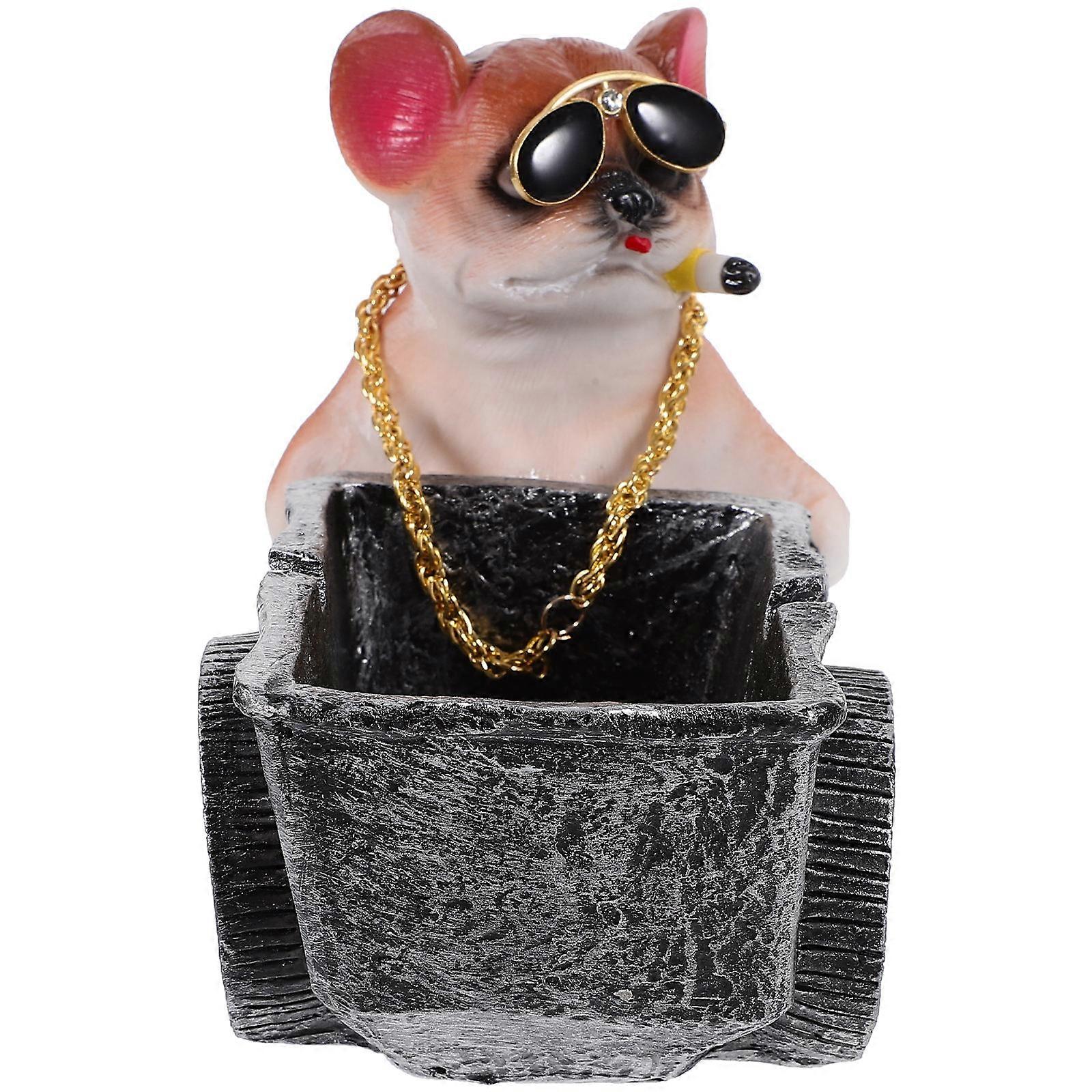 Cartoon Dog Ashtray – Stylish Home Decor for Dog Lovers, Unique Ash Holder for Office or Home Use, Keeps Tables Clean for Parties and Gatherings
