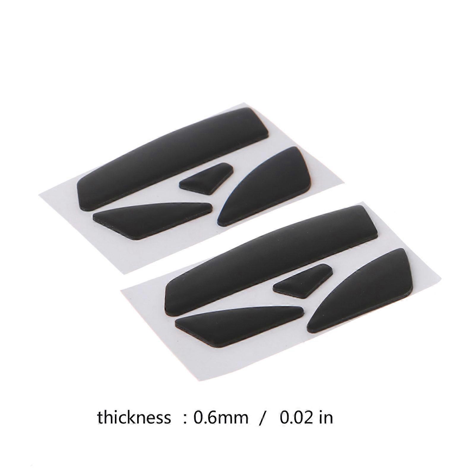 2 Takım 0,6 mm Kalınlığında Yedek Fare Ayağı (Mouse Skates) M705 Oyun Faresi için Siyah