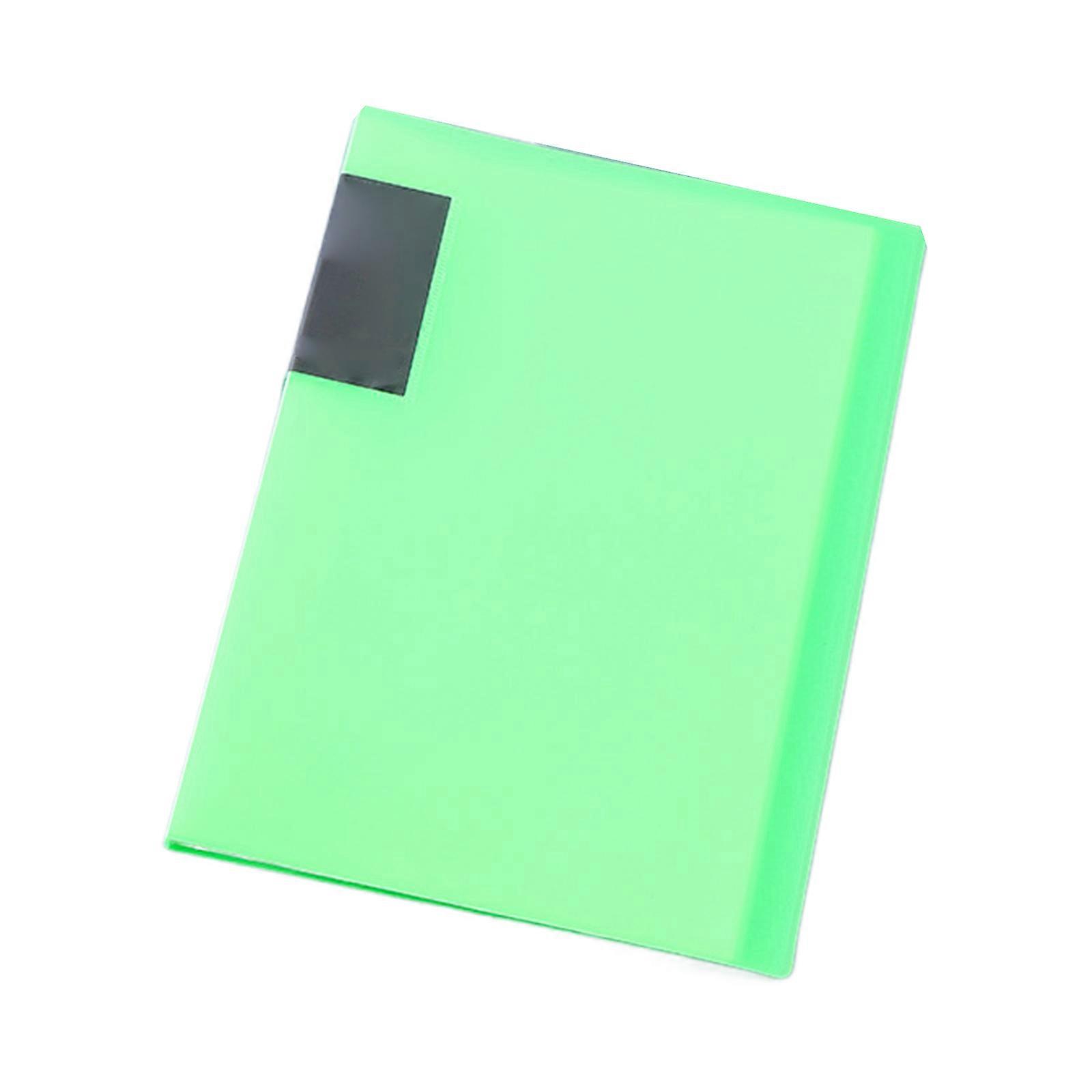 Presentation Display Book 20/30/40 Pocket Display Folder File Folder with Clear Plastic Sleeves Document Storage Folder  Green