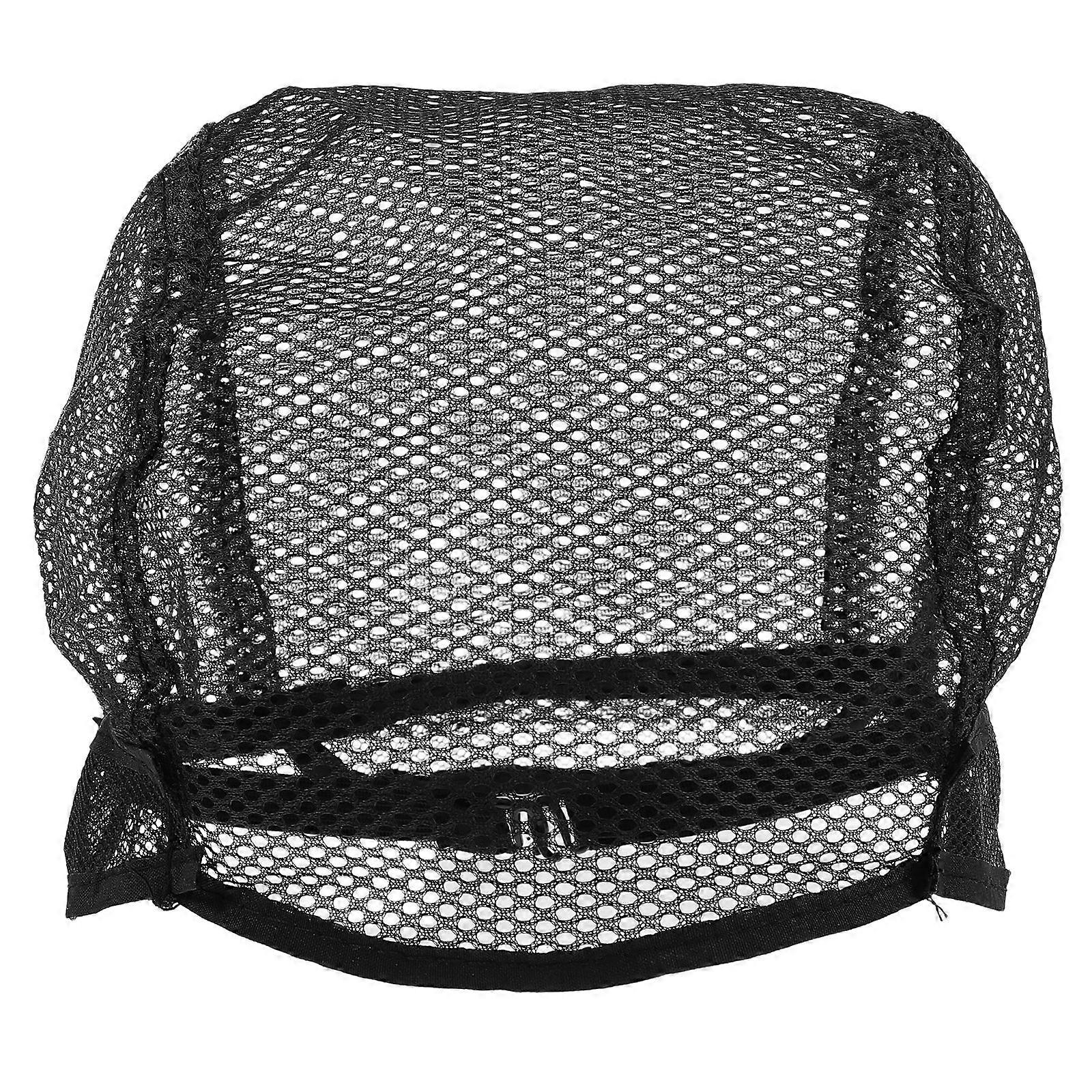 2PC Fixed Net Wig Caps Mesh Head Cover for Making Wigs Hair Weaving Stretch Adjustable Wig Net (Black)
