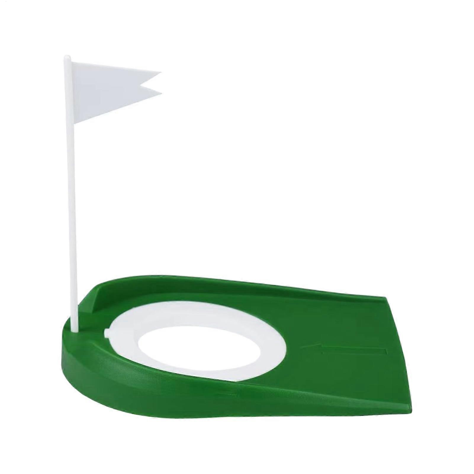 Golf Putt Training Cup, Portable Indoor Golf Training Aid with Flag for Driving Range and Backyard Putting Practice