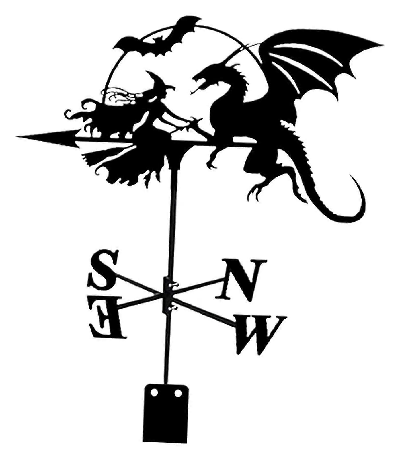 Stainless Steel Weather Vane Wind Direction Indicator Farm Barn Stake Garden Decoration