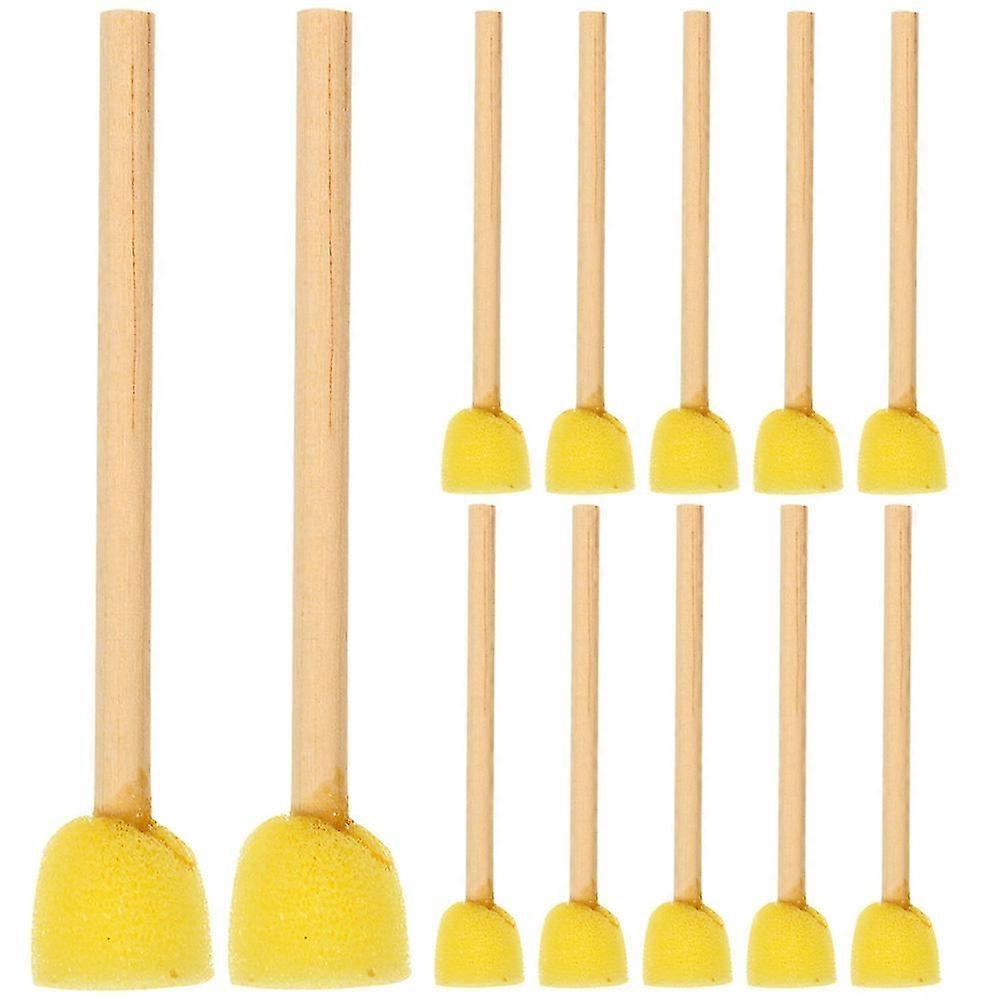 12Pcs Sponge Painting Handle Paints Sponges Art Sponges for Diy Painting
