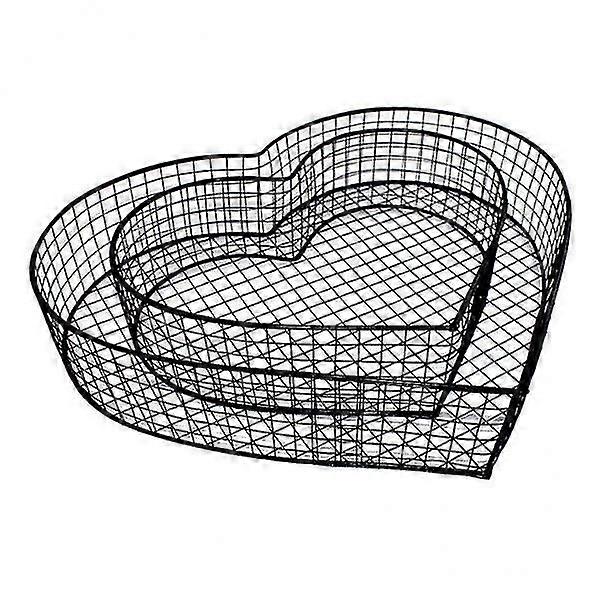 2xIron Succulent Plants Pot Wreath Frame Flowers Planter Holder 38x33x4cm