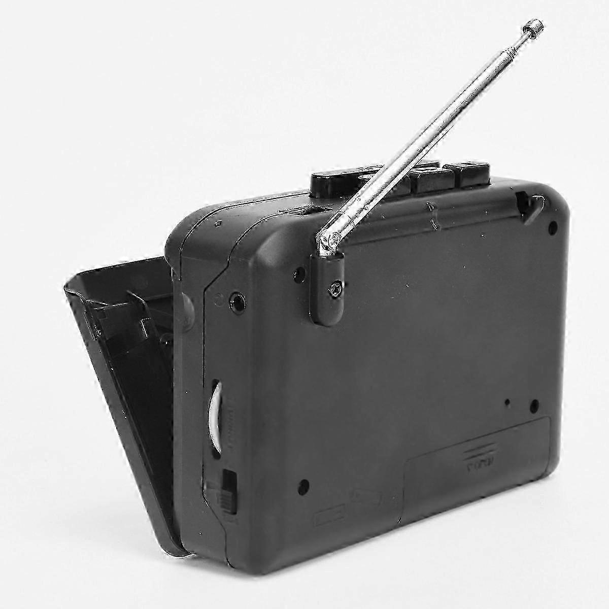 Portable Cassette Tape Player with Built-in Speaker, AM/FM Radio and 3.5mm Headphone Jack, Suitable for Music Lovers