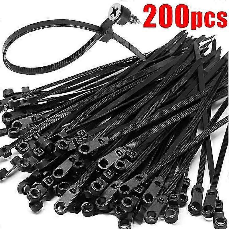 روابط كابلات النايلون شديدة التحمل - أحزمة ذاتية القفل قابلة للتعديل للتثبيت DIY