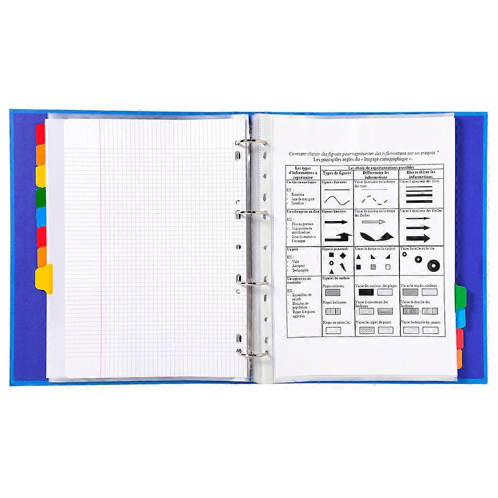 Exacompta 4312E 20x Separ.12pos. A4+ cart.blanc. +pest.colo.