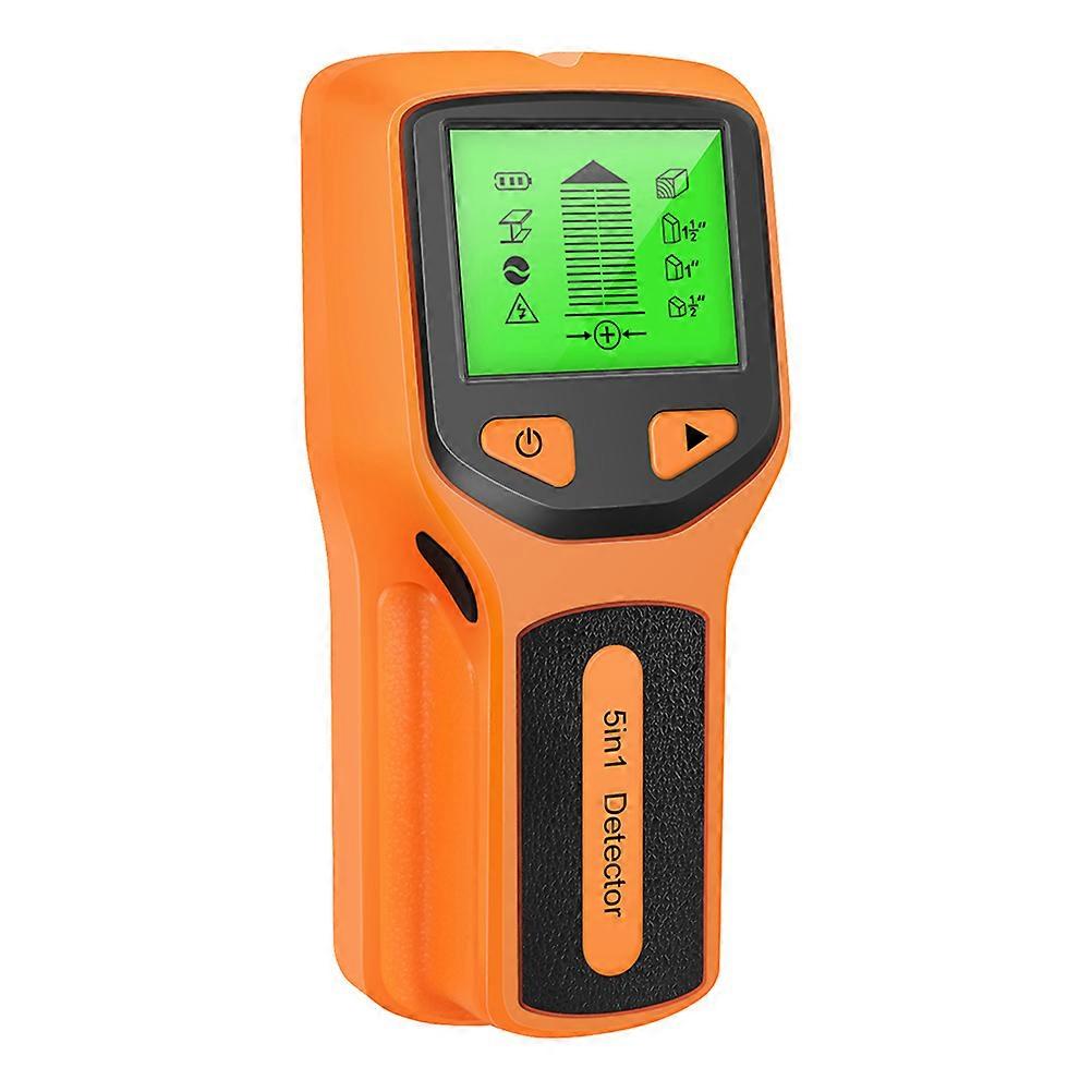 Compact Handheld Metal Detector with LCD Display, Multi Mode Wall Scanner for Wood, Metal & Wire Detection, Slip Grip Design for Home Improvement