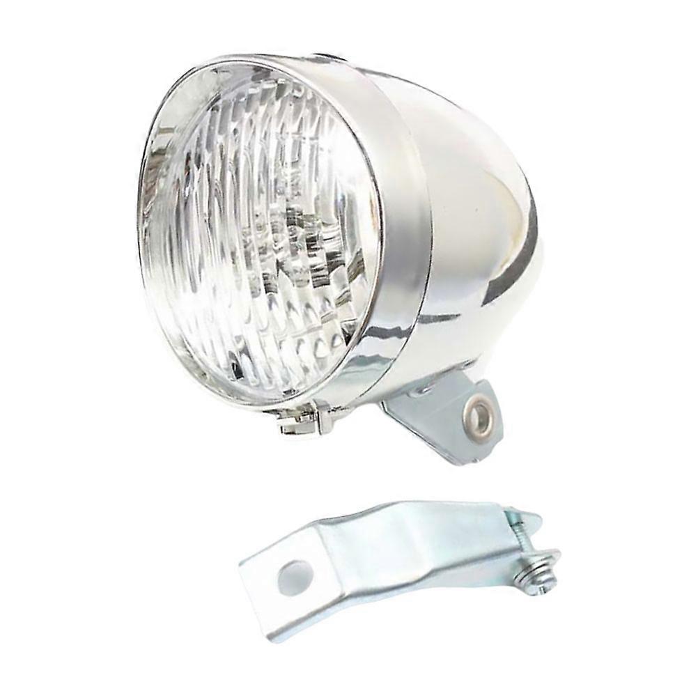 Retro Styled Bike Front Light Featuring Bright LEDs and Durable Construction