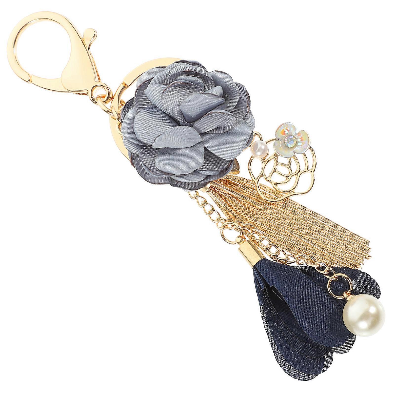 Cute Key Chain Rose Keychain Ornament Pendant Keychain Accessory Charms 16.5X4X4CM 1Pcs