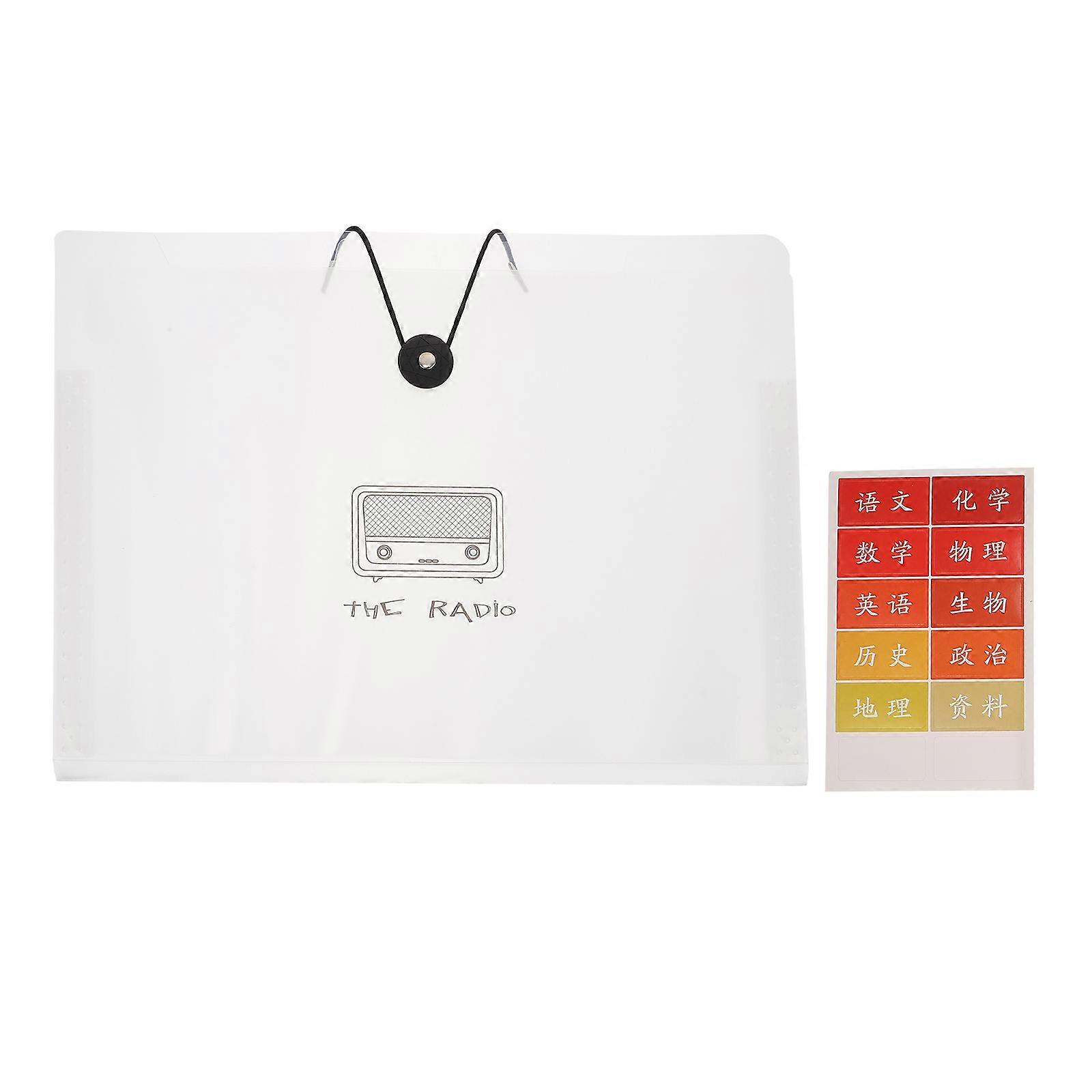 Document Organizer Folders Accordion File Folder Home 32.00X25.00X0.30CM File Organization 5Pcs
