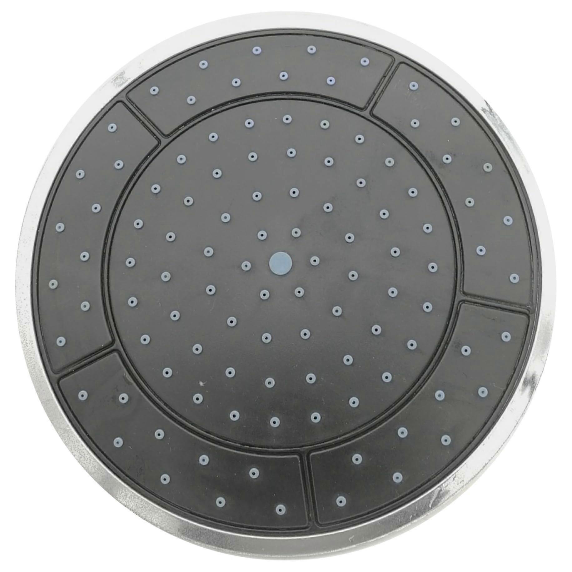 10 inch round rainfall shower head, large ceiling chrome