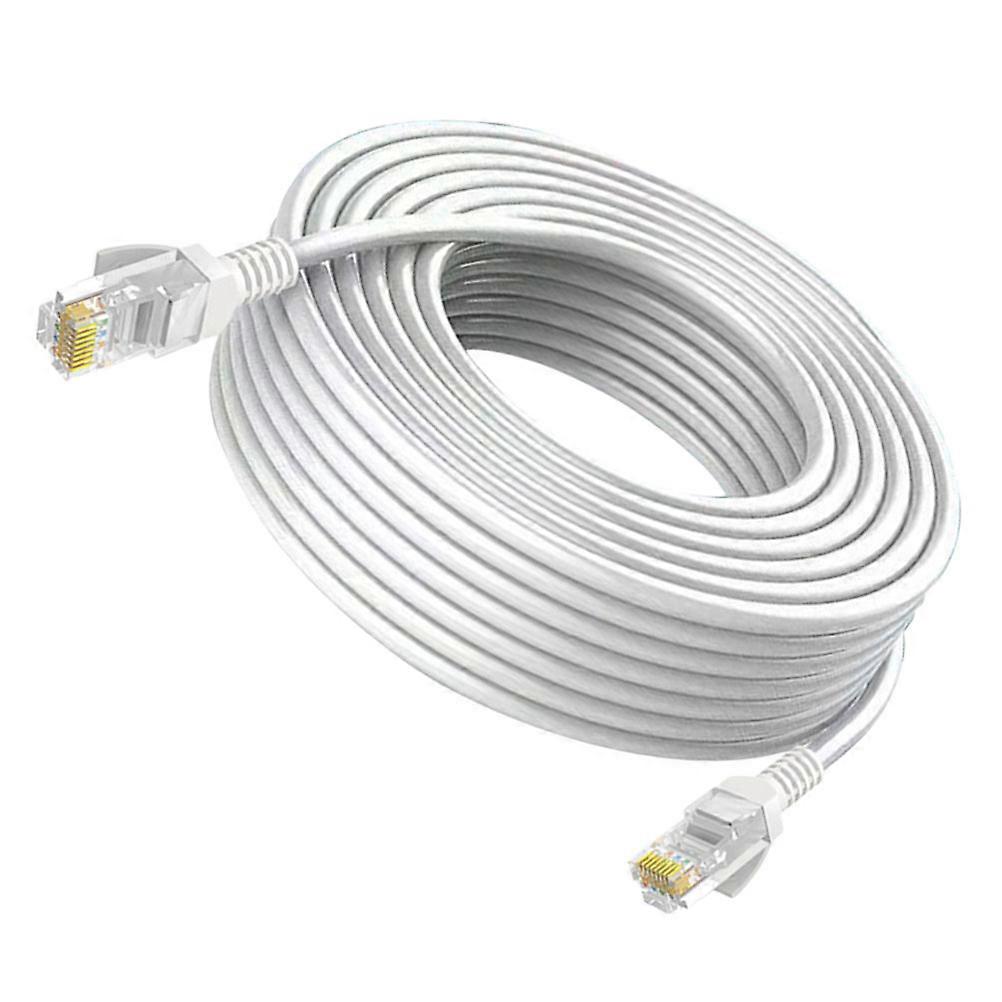 Ultrathin Network Cable Cat5e Cable for Computer Router 1Pcs White PVC