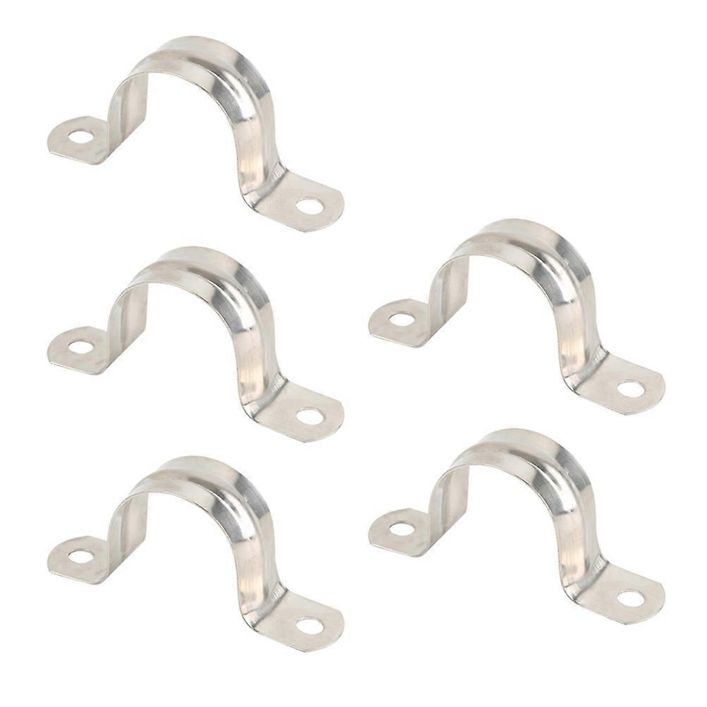 Universal Pipe Clamp Stainless Steel Fixed Support For Fuel Hose 5Pcs