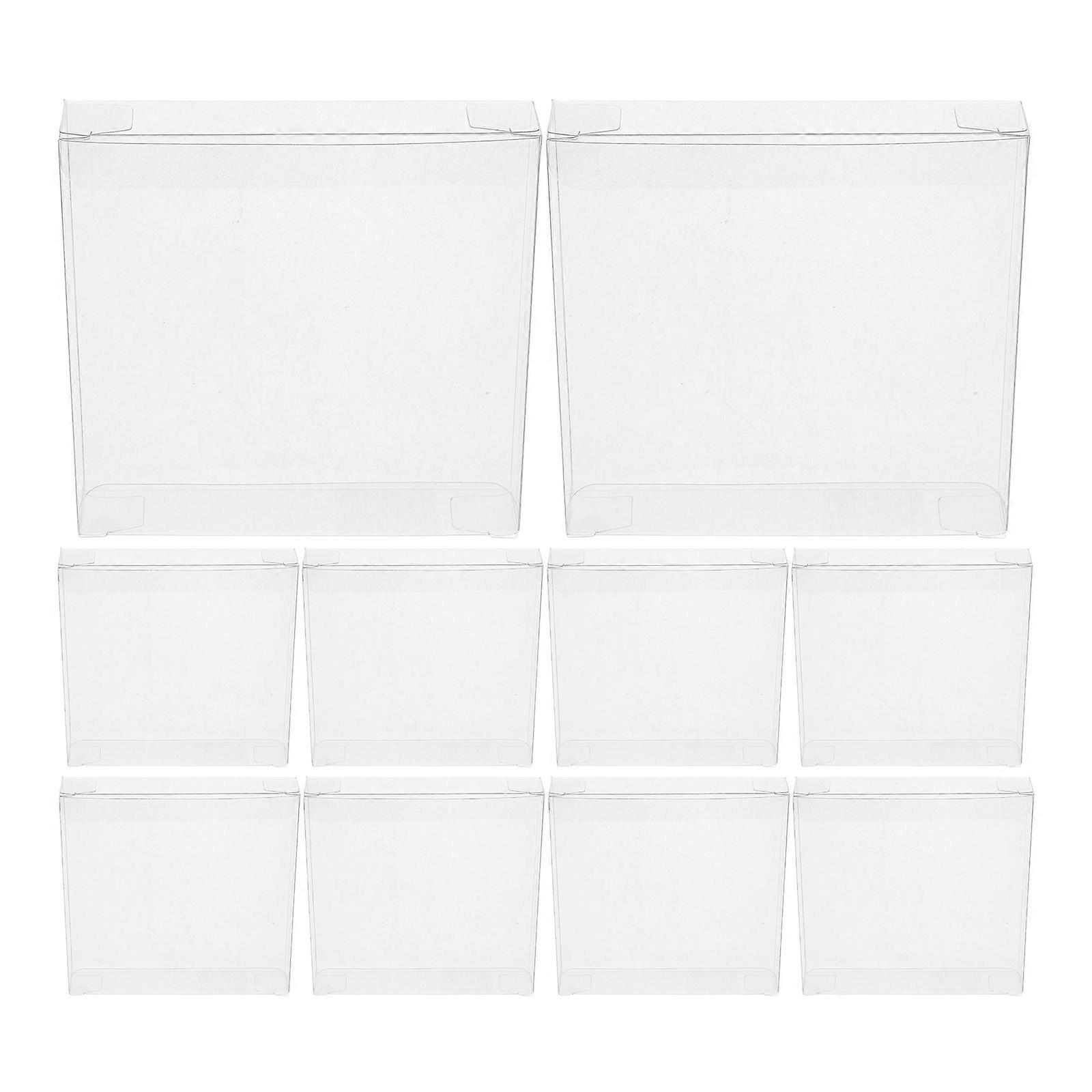 Transparent Boxes Large Capacity Wedding Candy Box Rectangular Style Baby Shower Occasion 12Pcs