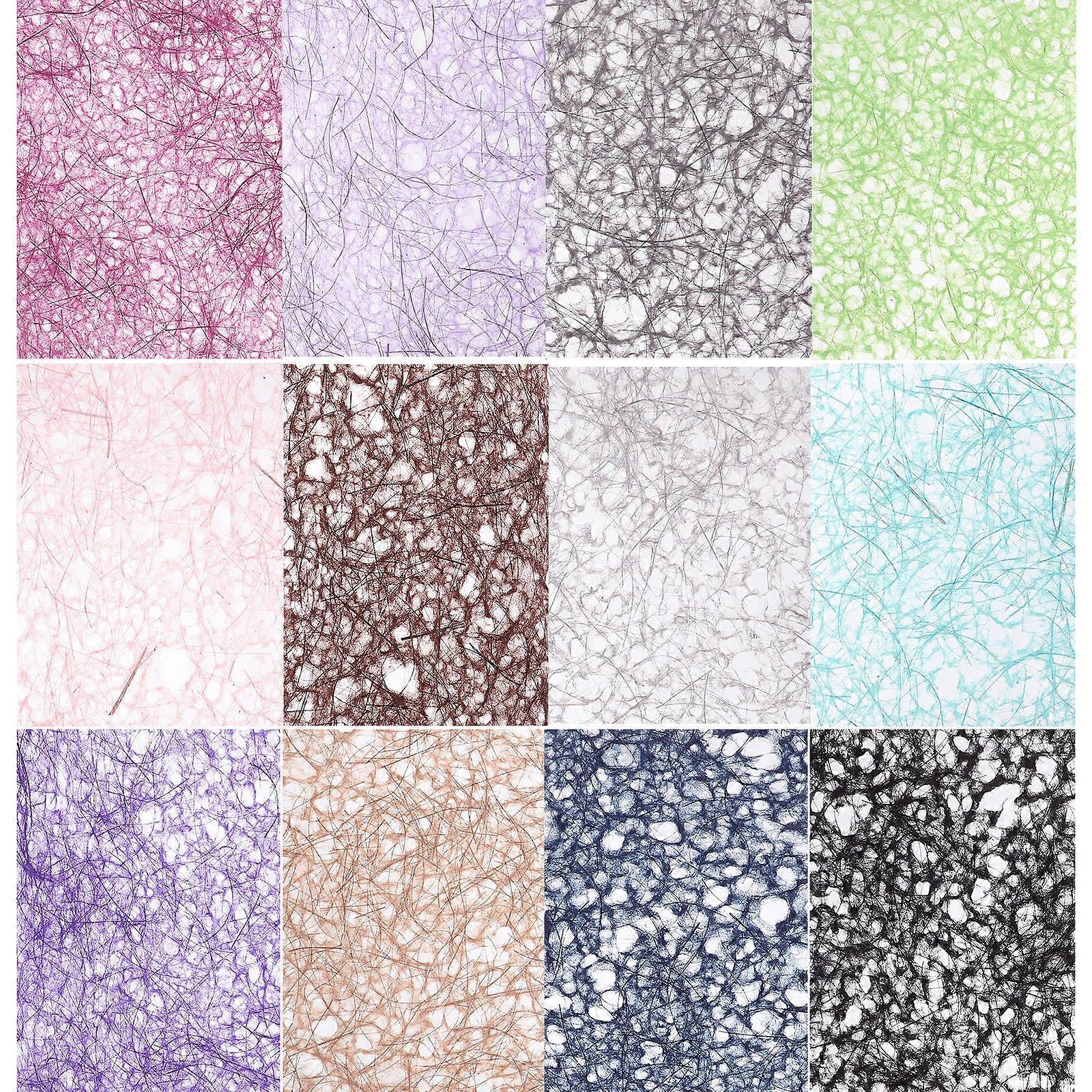 15 Sheets Multi Color Hollow Design Scrapbook Paper for DIY Crafts, Planners, Postcards & Creative Projects