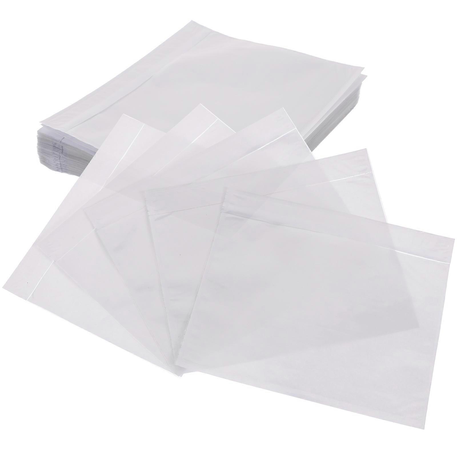 Self-Adhesive Packing Envelopes Packing List Envelopes Transparent Protect Files Ensure Safe of Documents Invoice 100Pcs