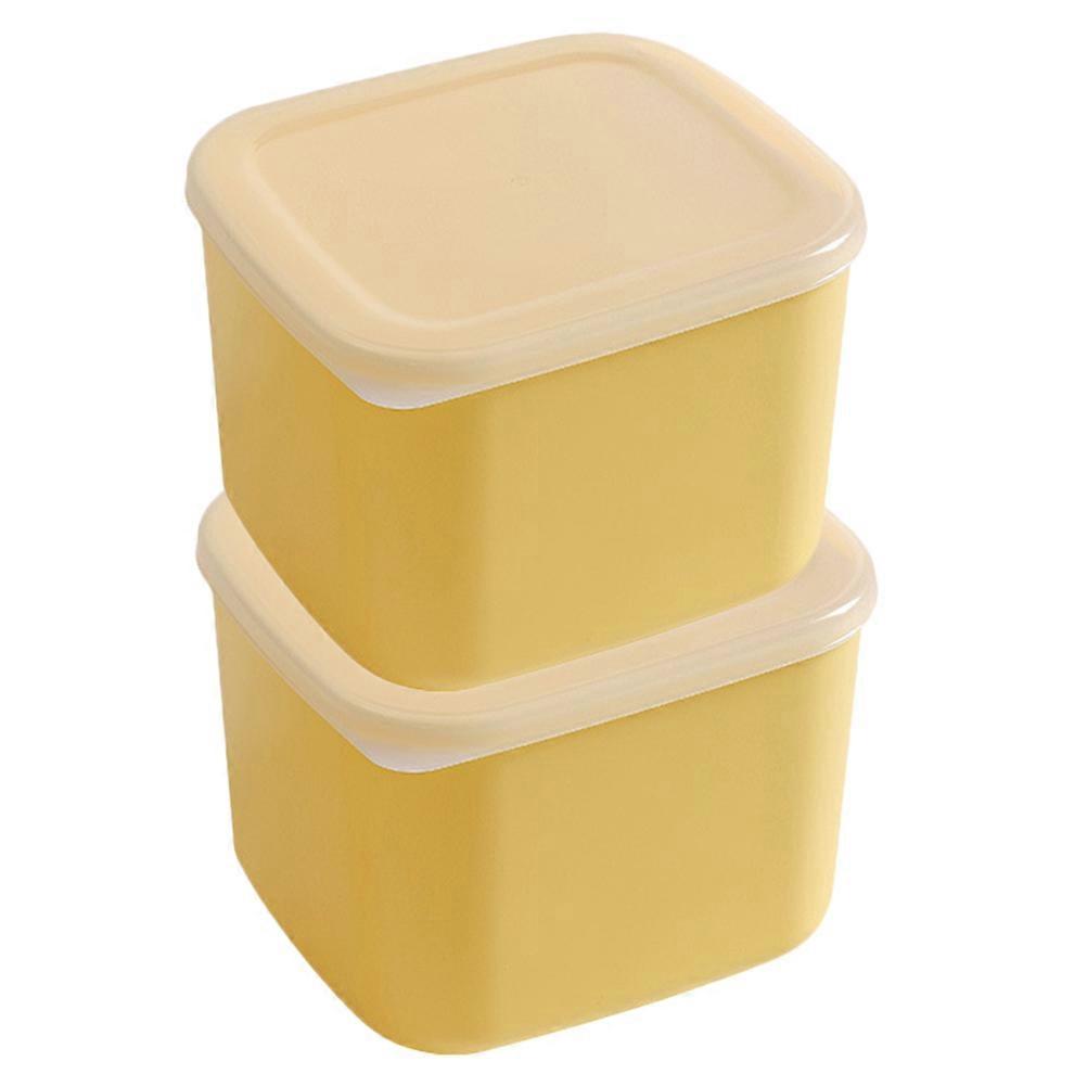 Butter And Cheese Storage Container Practical Butter Boxes PE For Outdoor 2Pcs