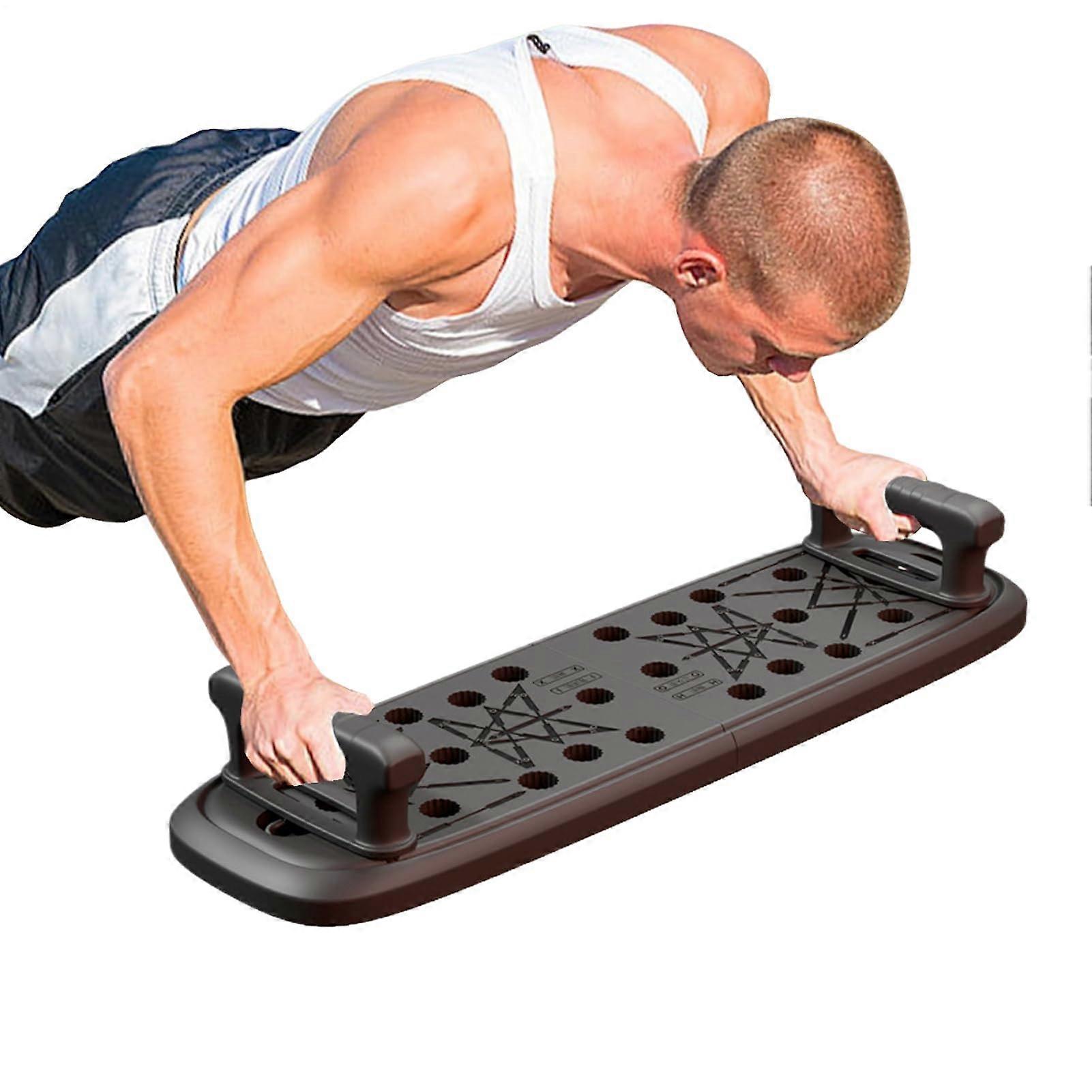Push Up Board with Adjustable Handles for Chest, Shoulder, Back Strength Training and Home Fitness