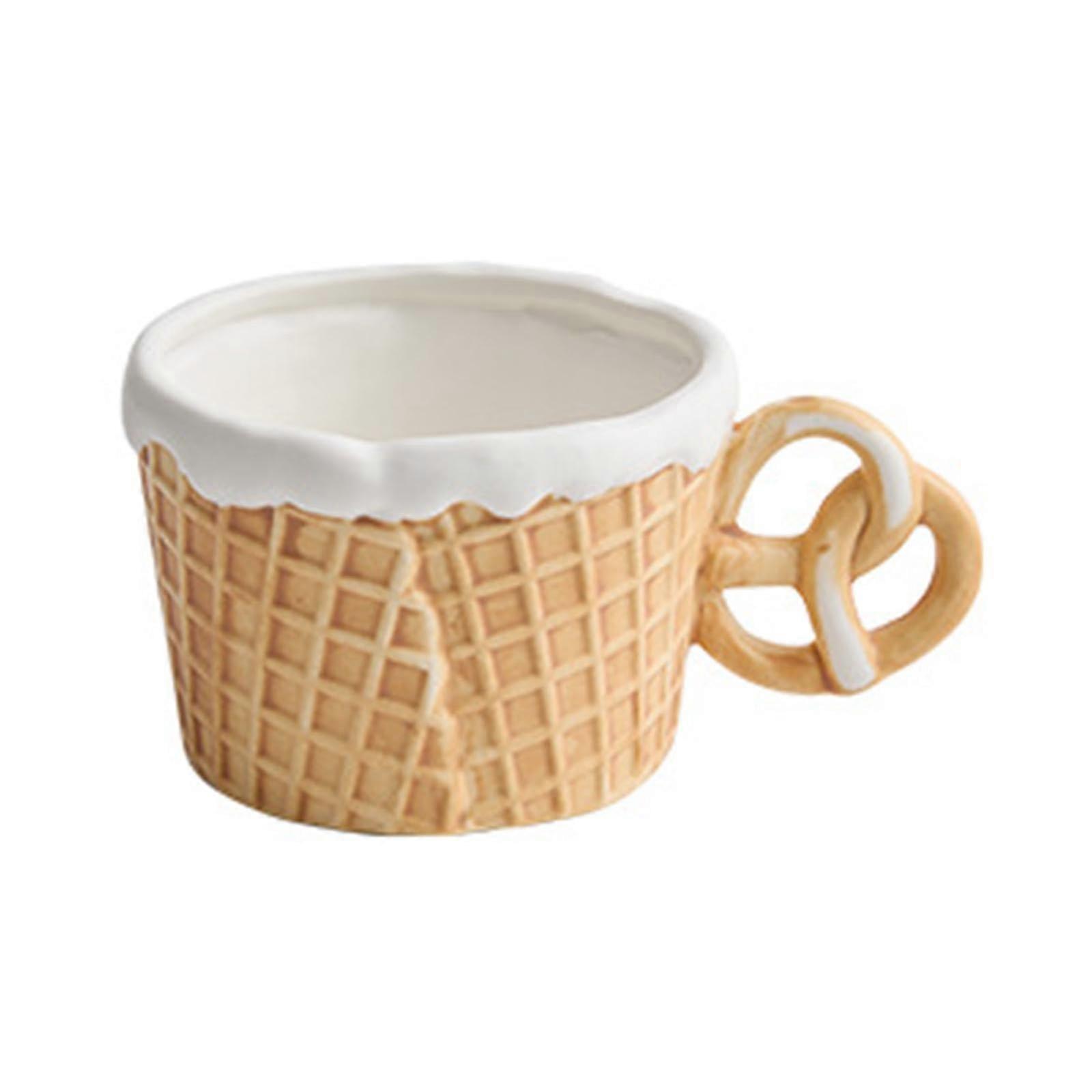 Tableware decorative cutlery multipurpose creative modern ornament decoration cookie dishes for housewarming RV, brown cup round handle