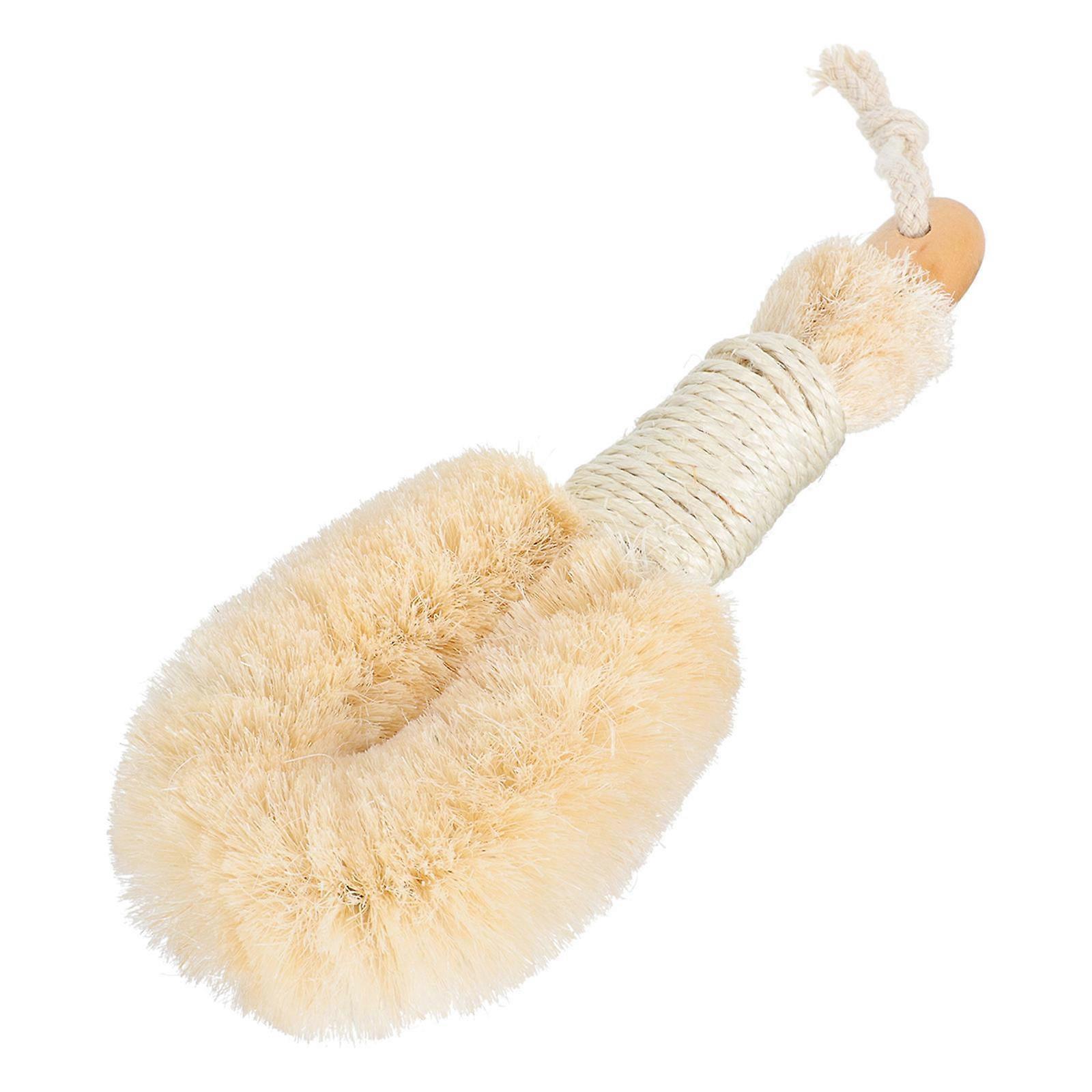Bath Body Skin Cleaner Brush with Plant Fiber Exfoliating Shower Scrubber for Deep Cleaning – Lightweight and Comfortable Bath Brush for Men and Women