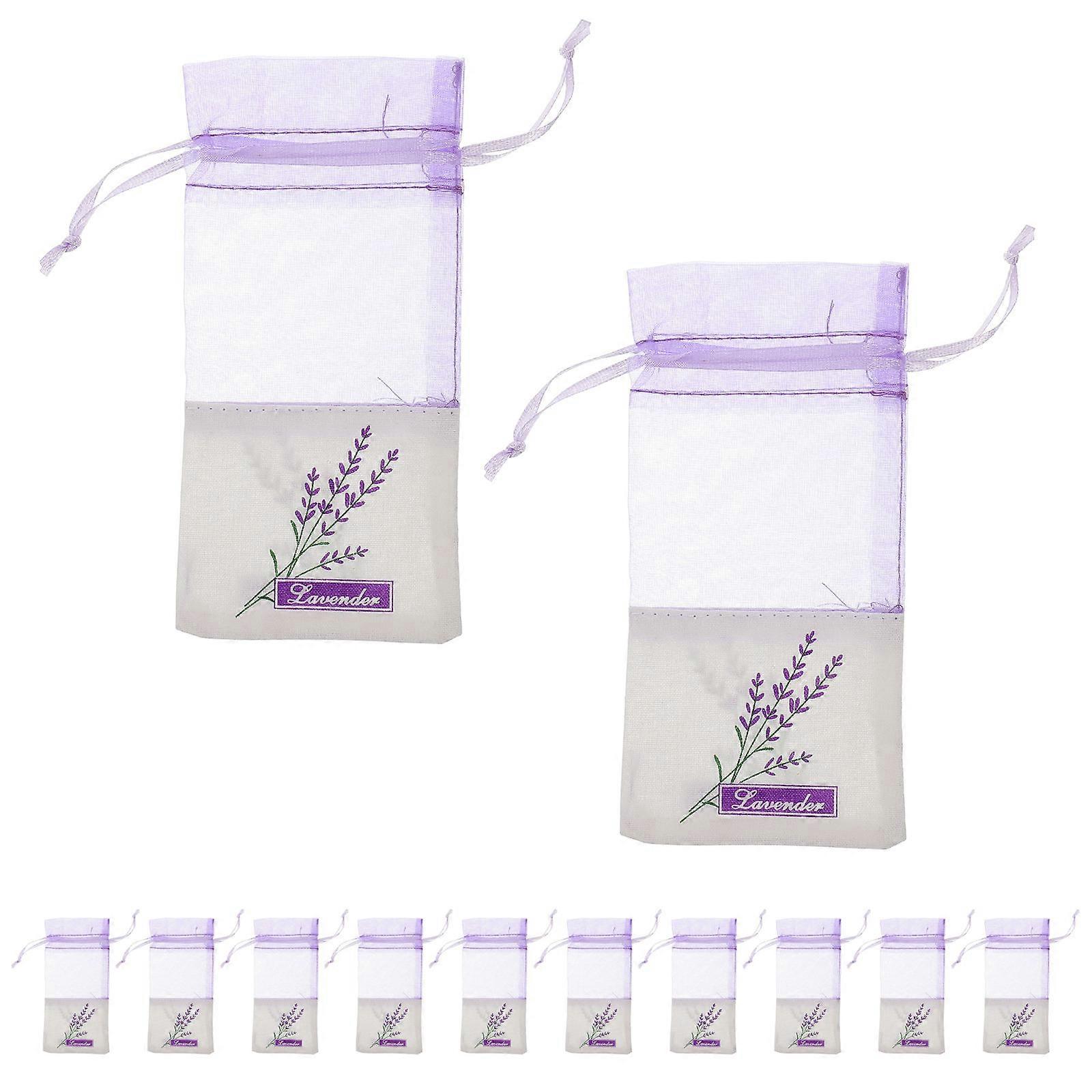 Dried Lavender Bag Drawstring Pouch Sachet Bag For Wedding Favors Fragrance Storage 10Pcs