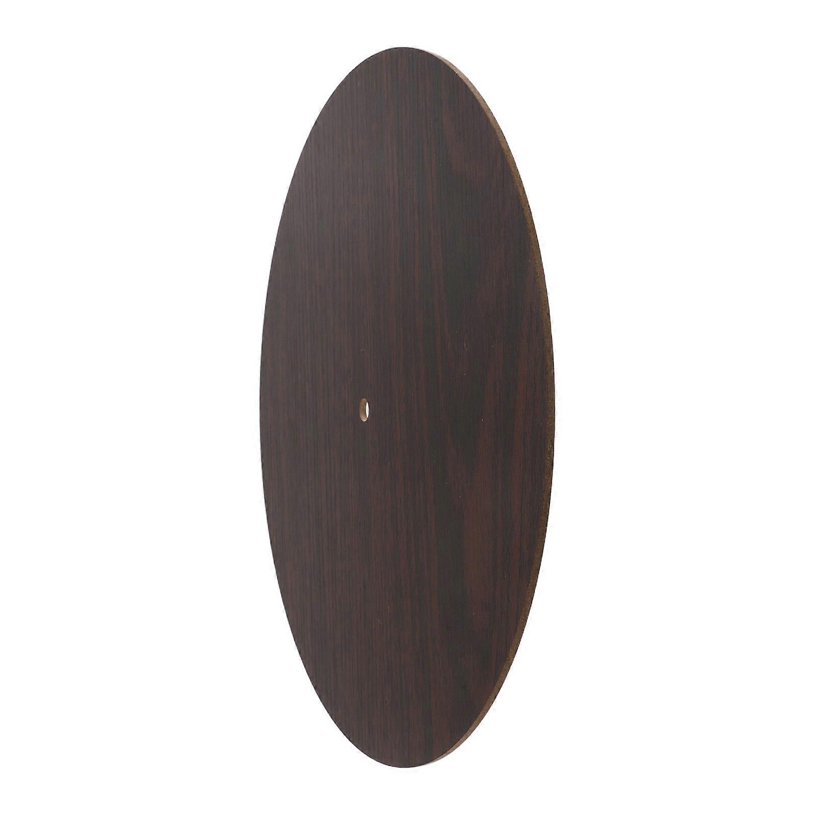 ホームオフィスのリビングルームの装飾ダークブラウン30.00X30.00X0.50CM 1個のための時計の文字盤の木製ブランクヴィンテージデザイン