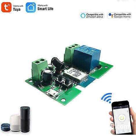 Single Channel Smart WIFI Switch Module Point Action Self-Locking Module Alexa Voice Control Module